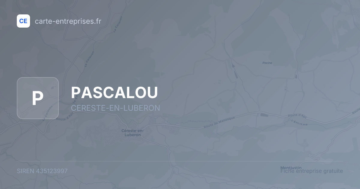 PASCALOU — 435123997 — fiche entreprise