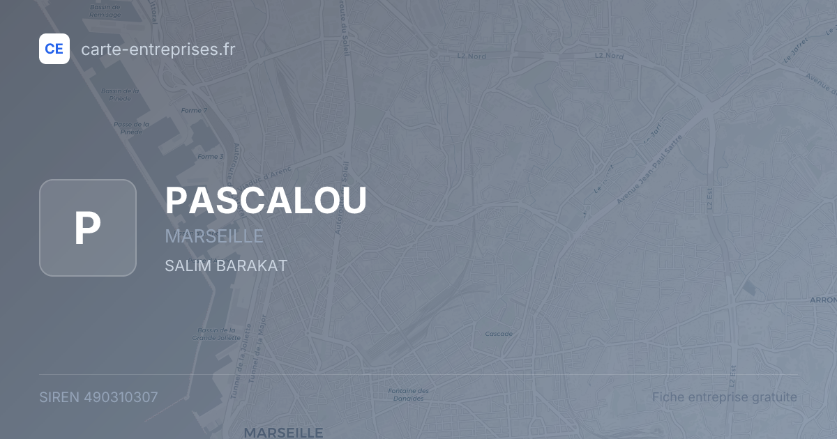 PASCALOU — 490310307 — fiche entreprise
