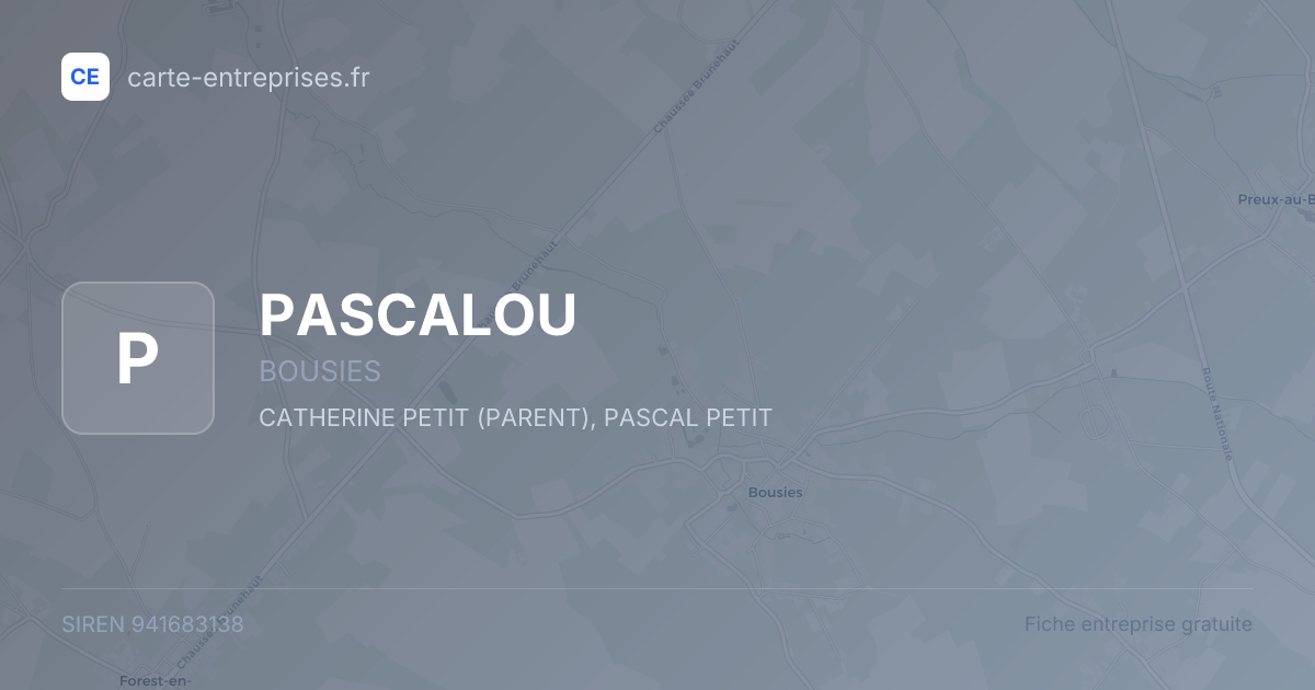 PASCALOU — 941683138 — fiche entreprise