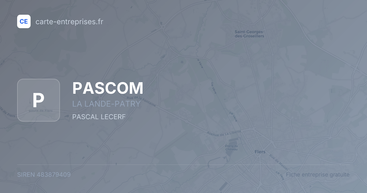PASCOM — 483879409 — fiche entreprise
