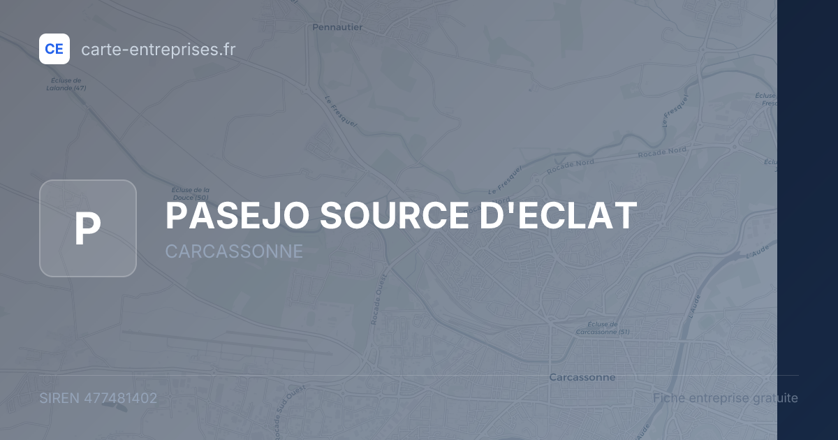 PASEJO SOURCE D'ECLAT — 477481402 — fiche entreprise