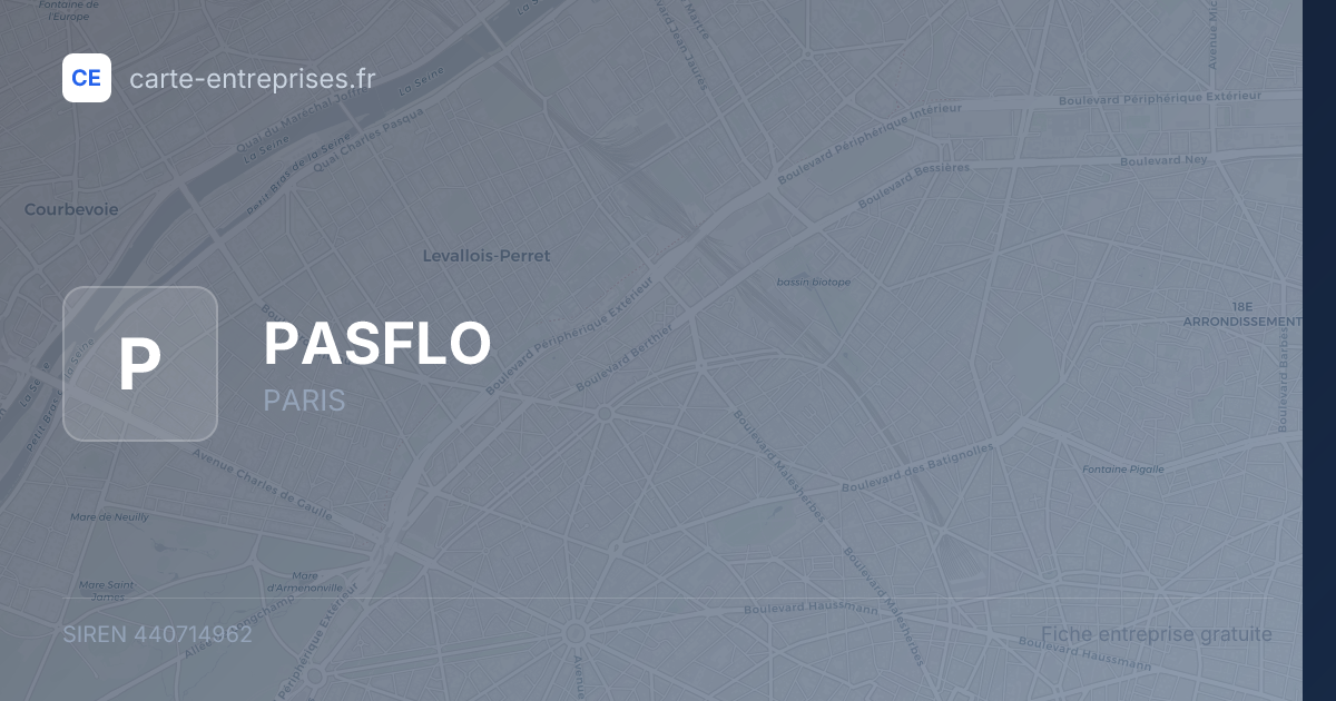 PASFLO — 440714962 — fiche entreprise