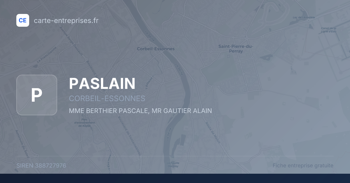 PASLAIN — 388727976 — fiche entreprise