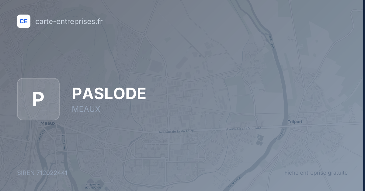 PASLODE — 712022441 — fiche entreprise