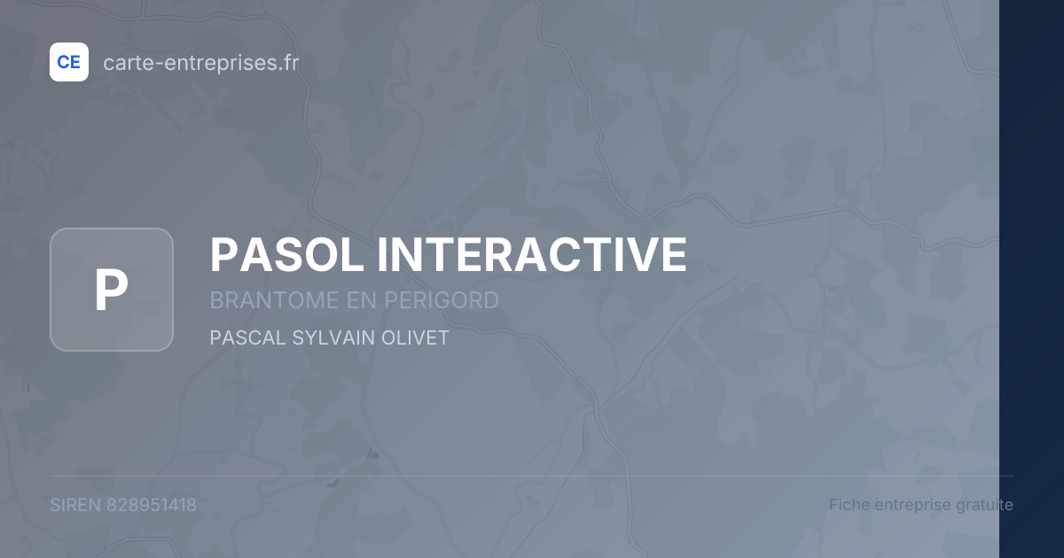 PASOL INTERACTIVE — 828951418 — fiche entreprise