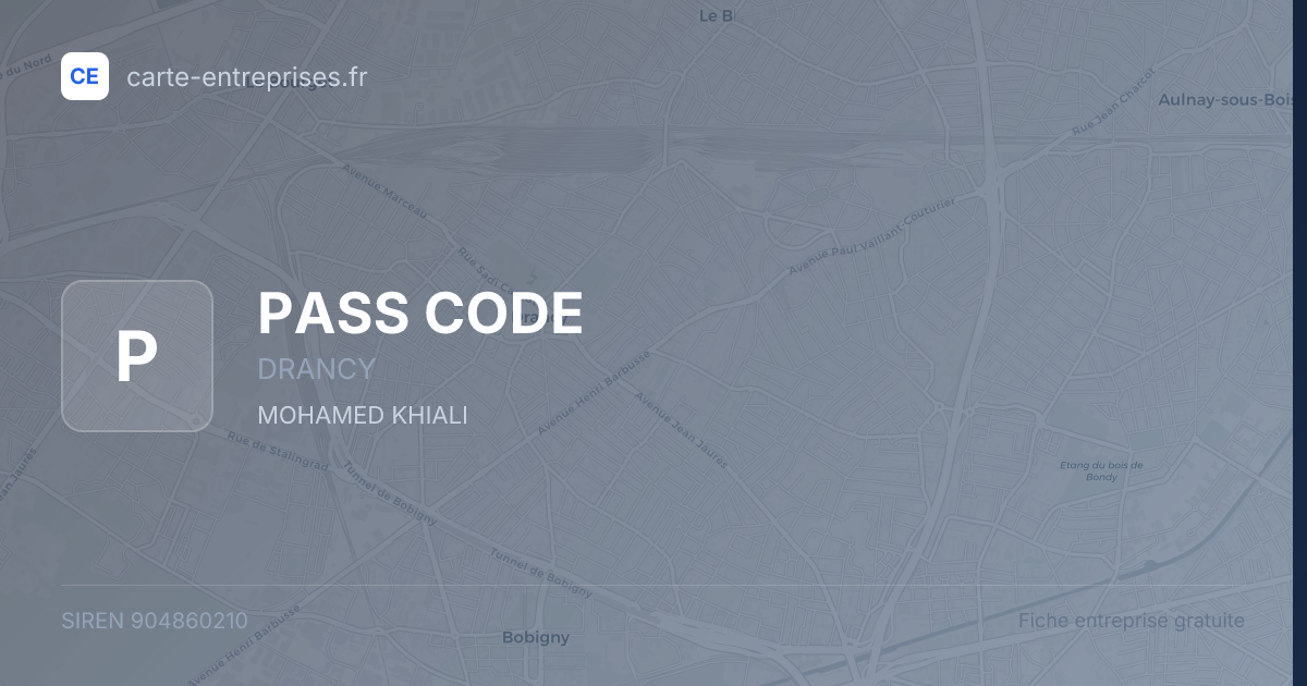 PASS CODE — 904860210 — fiche entreprise