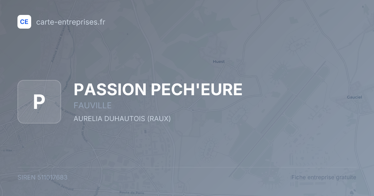 PASSION PECH'EURE — 511017683 — fiche entreprise
