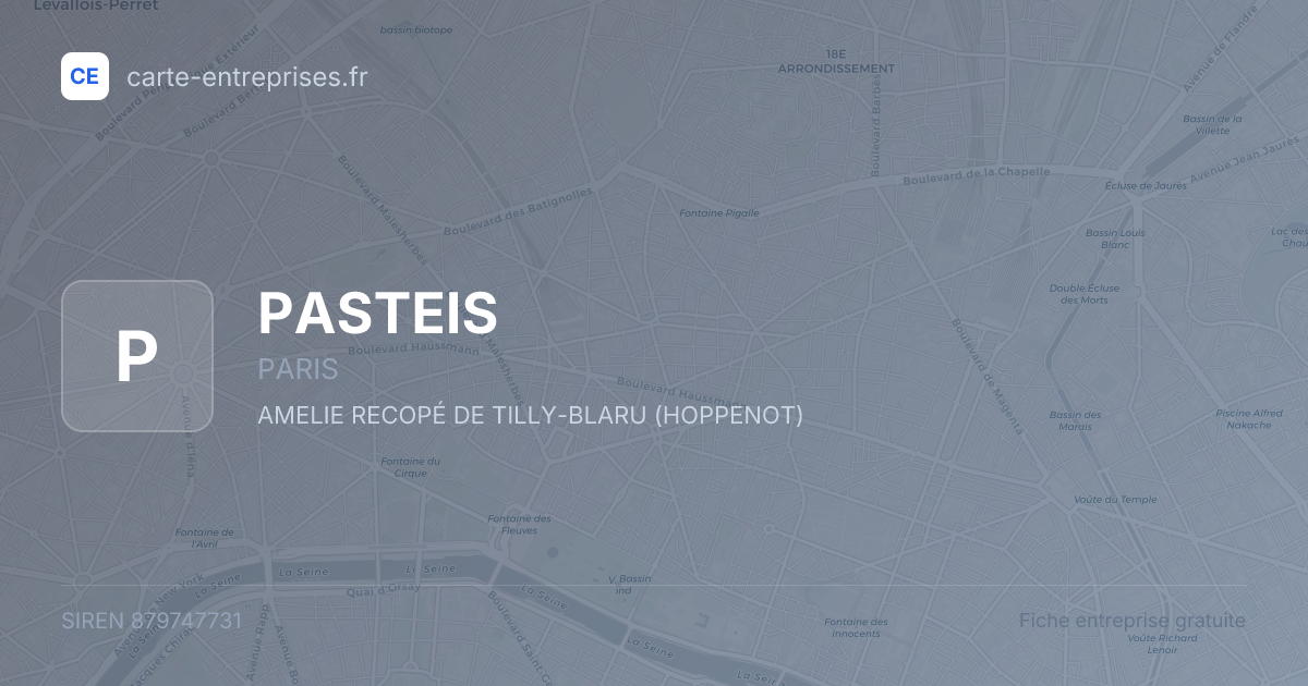 PASTEIS — 879747731 — fiche entreprise