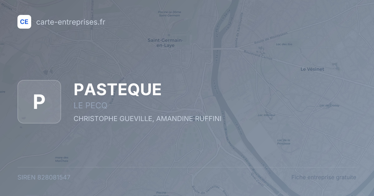 PASTEQUE — 828081547 — fiche entreprise