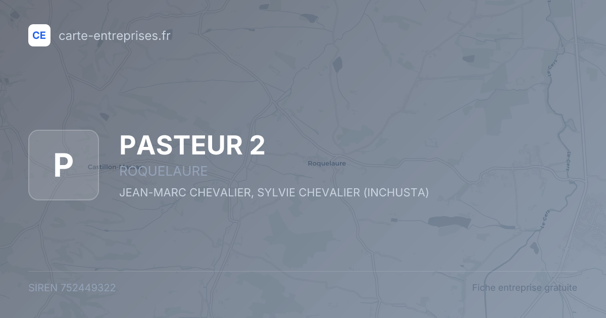 PASTEUR 2 — 752449322 — fiche entreprise