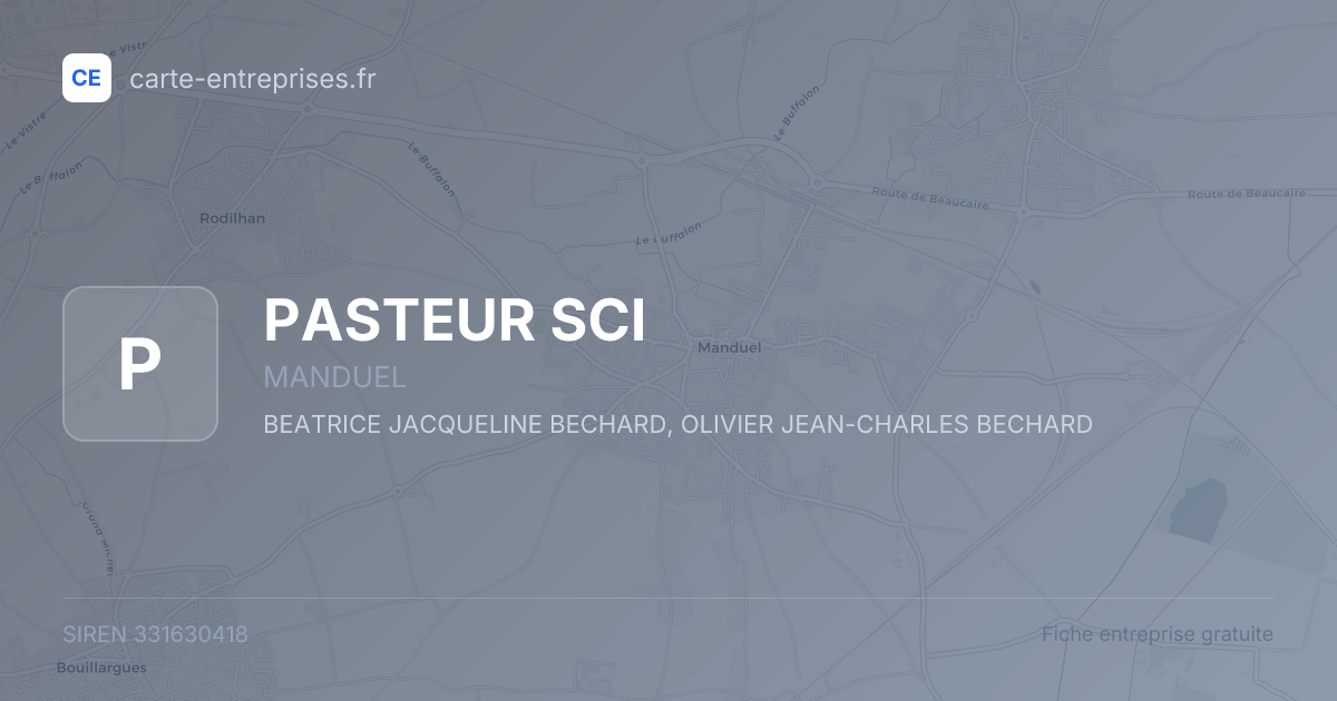 PASTEUR SCI — 331630418 — fiche entreprise