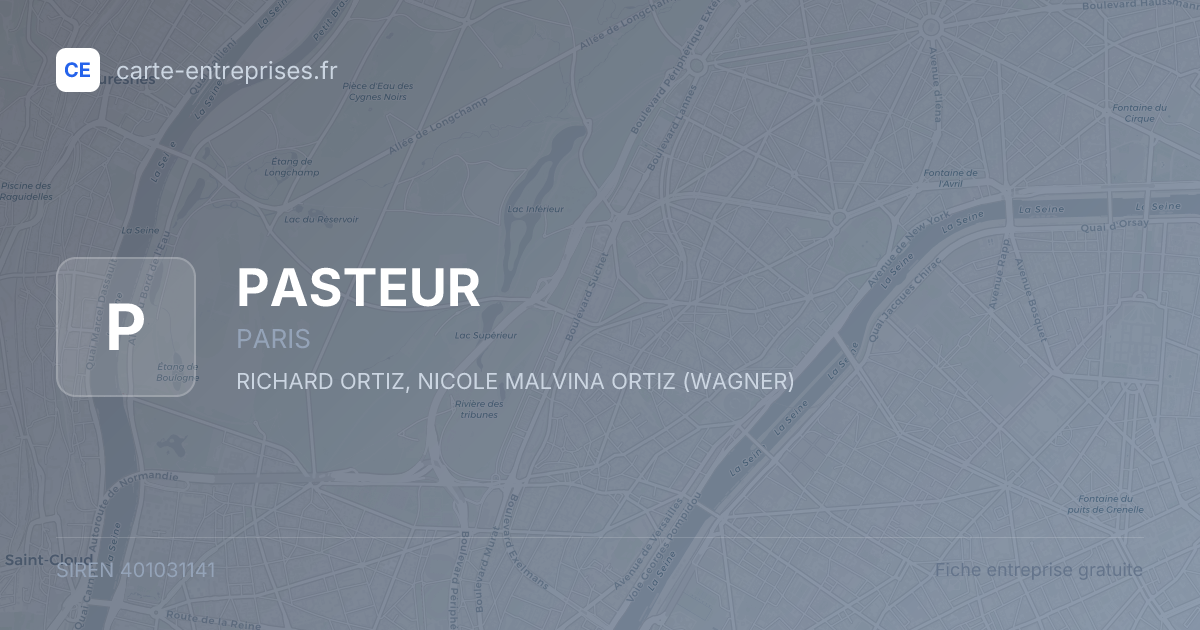 PASTEUR — 401031141 — fiche entreprise