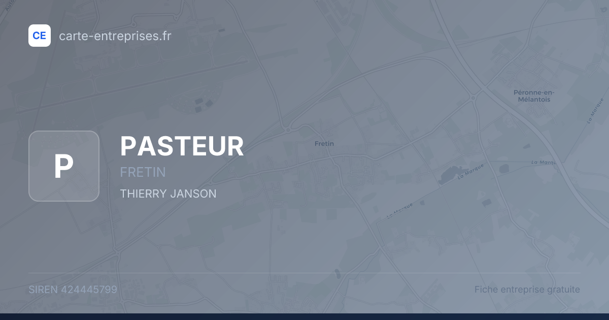 PASTEUR — 424445799 — fiche entreprise