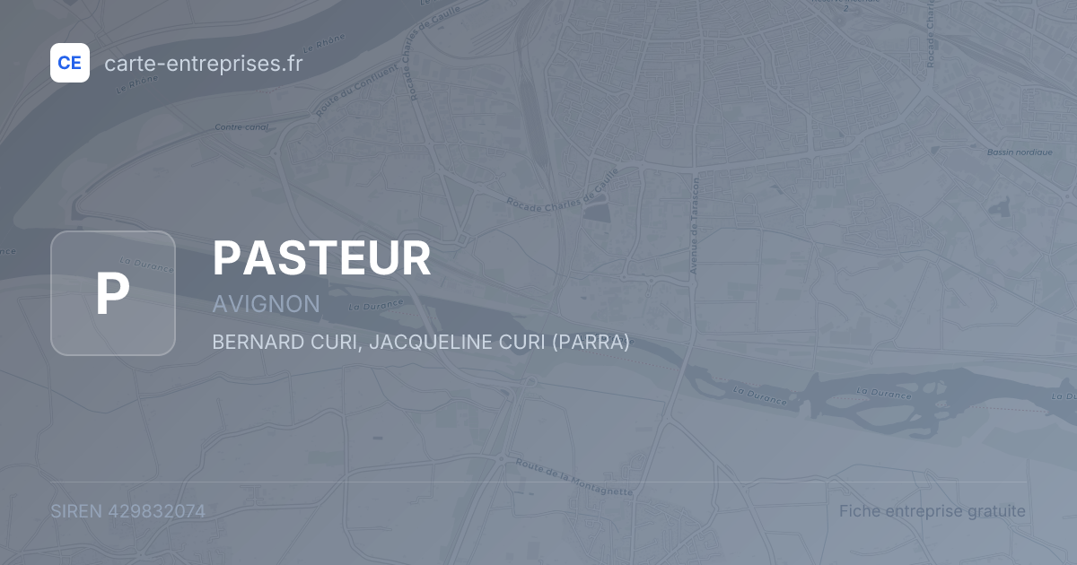 PASTEUR — 429832074 — fiche entreprise