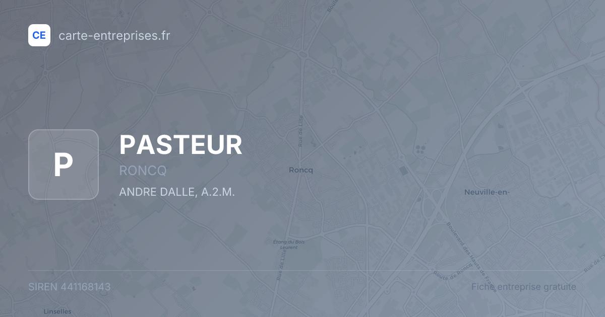 PASTEUR — 441168143 — fiche entreprise