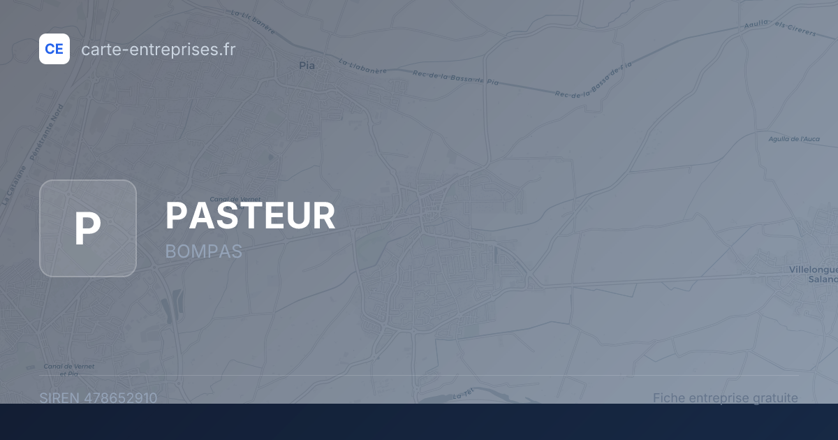 PASTEUR — 478652910 — fiche entreprise