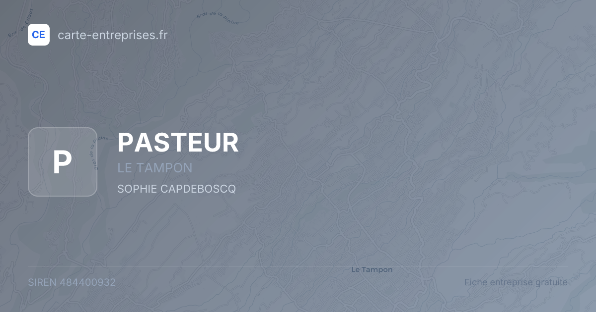 PASTEUR — 484400932 — fiche entreprise