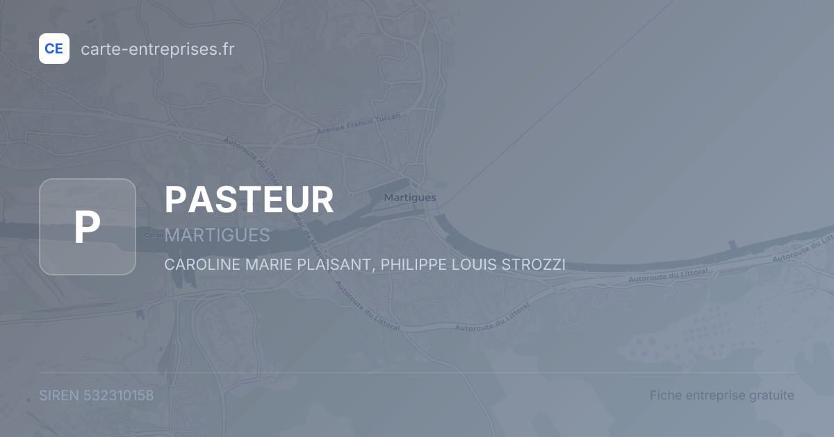 PASTEUR — 532310158 — fiche entreprise