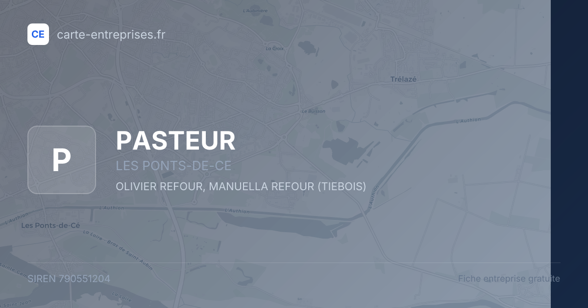 PASTEUR — 790551204 — fiche entreprise