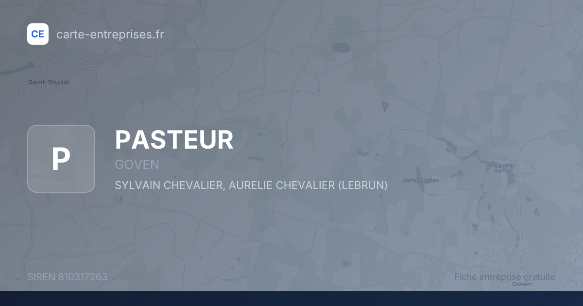 PASTEUR — 810317263 — fiche entreprise