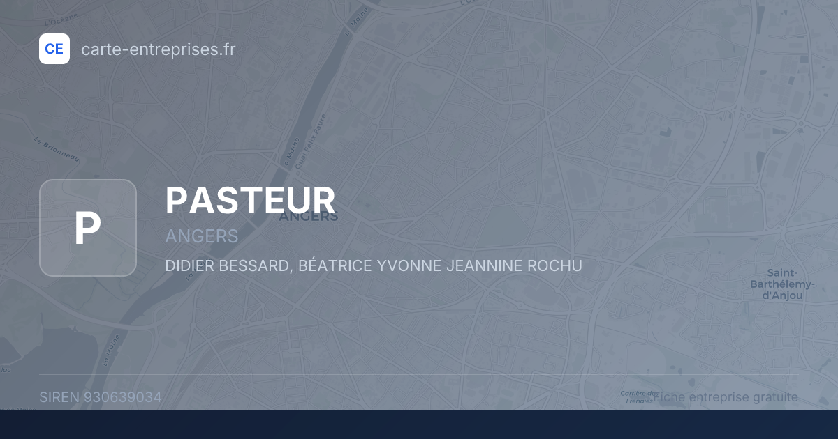 PASTEUR — 930639034 — fiche entreprise