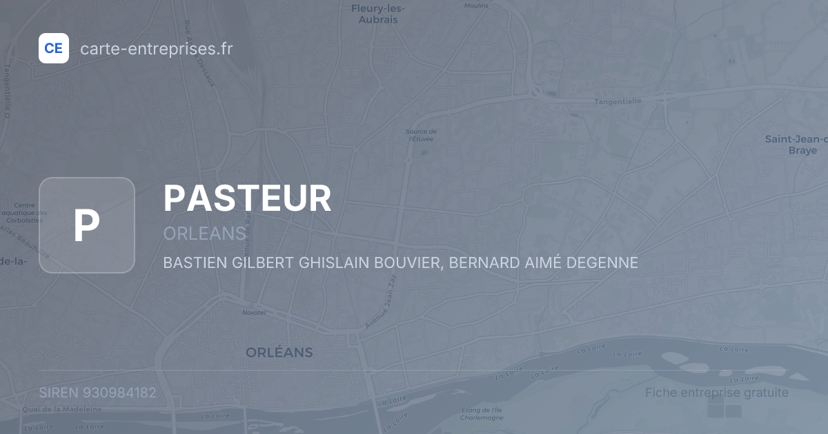 PASTEUR — 930984182 — fiche entreprise