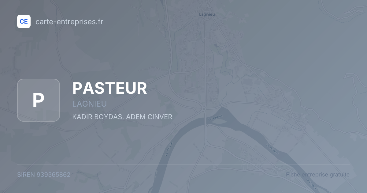 PASTEUR — 939365862 — fiche entreprise