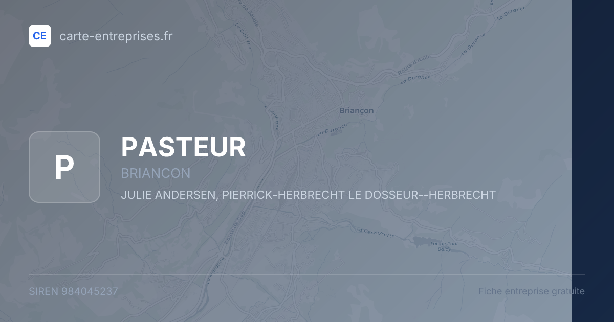 PASTEUR — 984045237 — fiche entreprise
