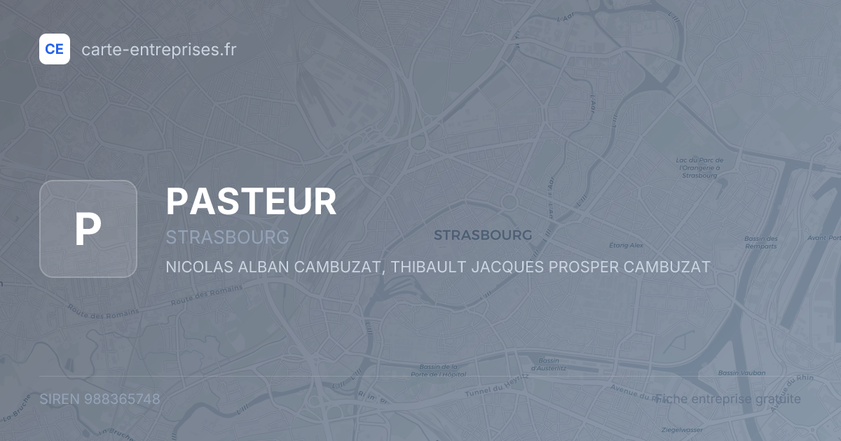 PASTEUR — 988365748 — fiche entreprise