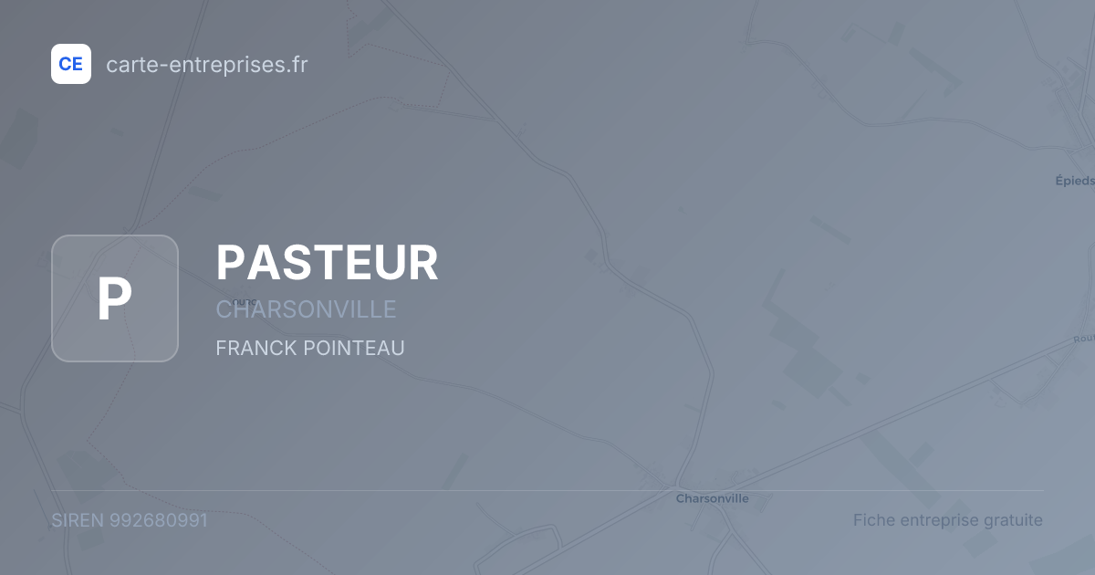 PASTEUR — 992680991 — fiche entreprise