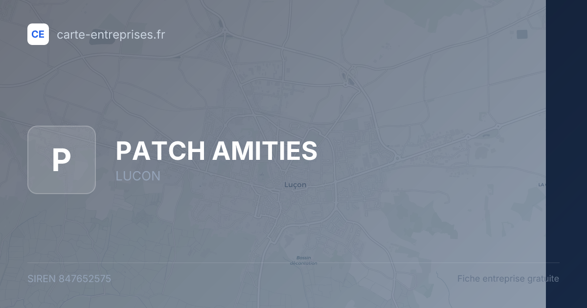 PATCH  AMITIES — 847652575 — fiche entreprise