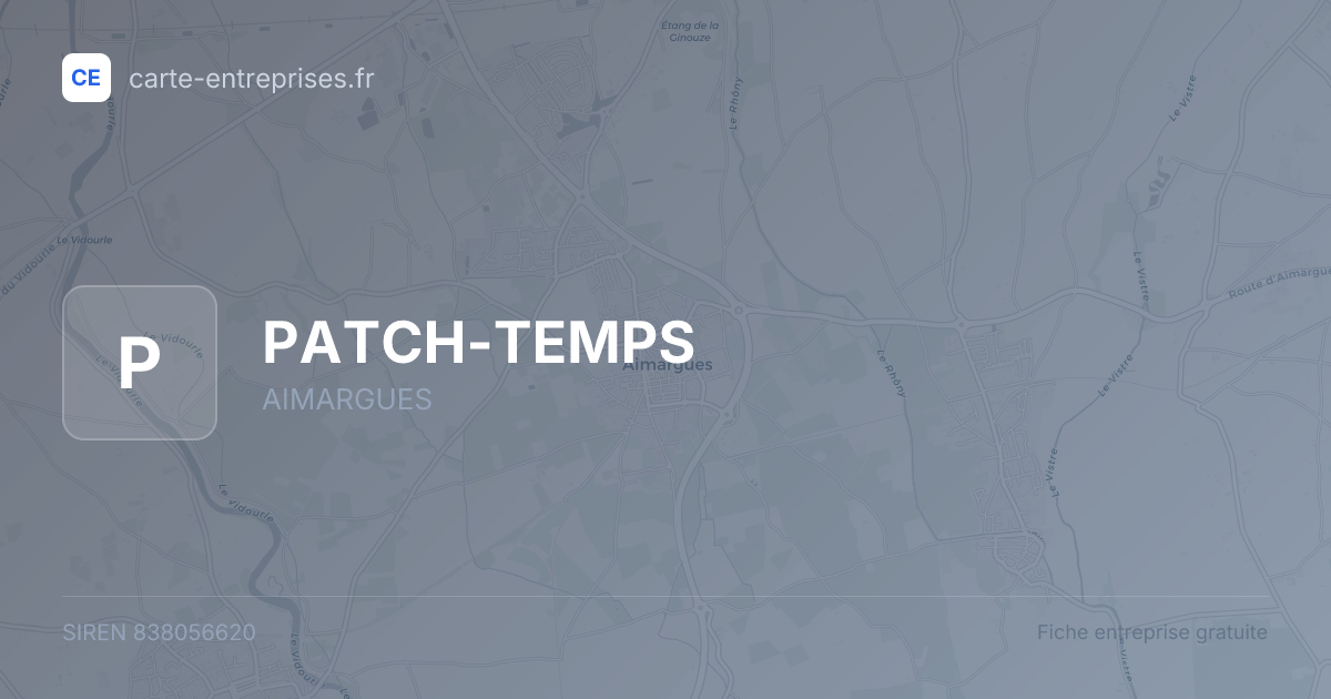 PATCH-TEMPS — 838056620 — fiche entreprise