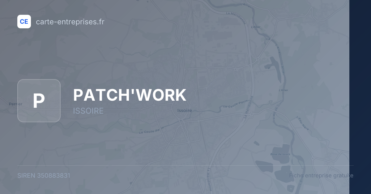 PATCH'WORK — 350883831 — fiche entreprise