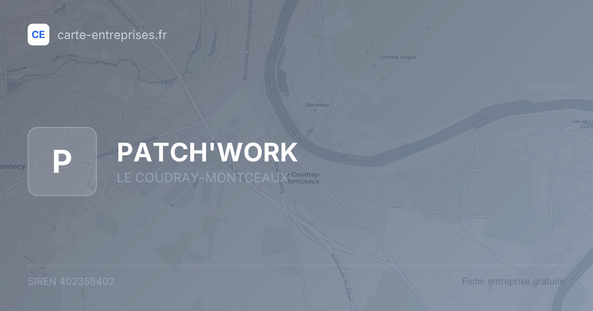 PATCH'WORK — 402358402 — fiche entreprise