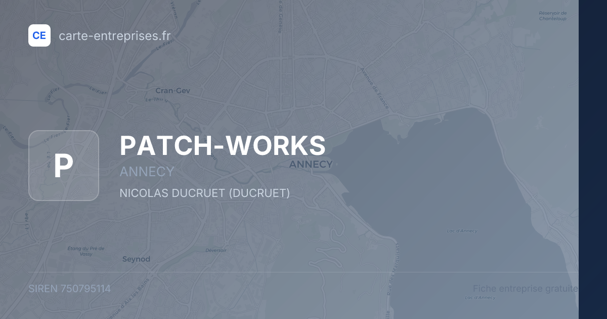 PATCH-WORKS — 750795114 — fiche entreprise