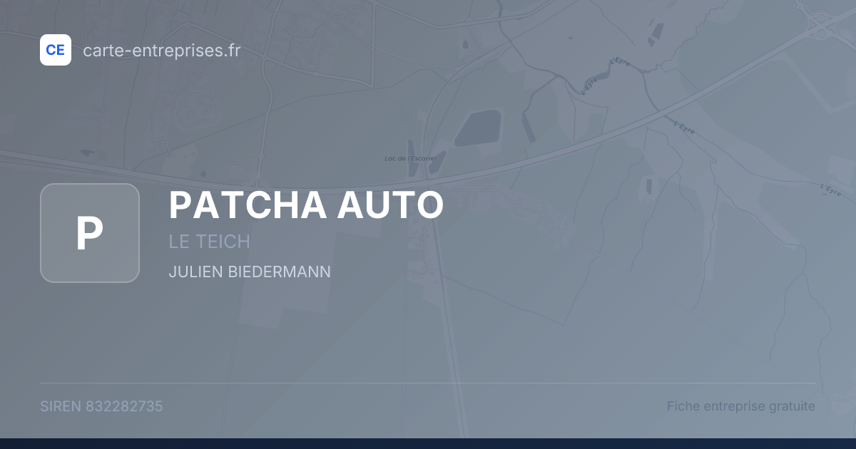 PATCHA AUTO — 832282735 — fiche entreprise
