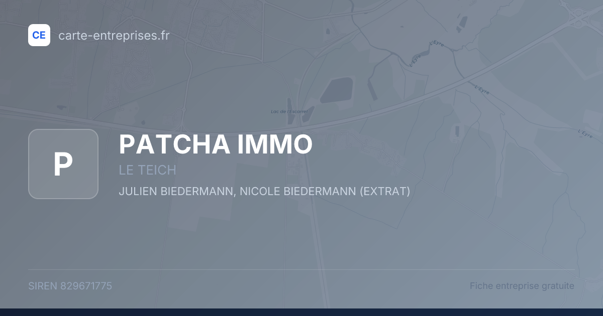 PATCHA IMMO — 829671775 — fiche entreprise