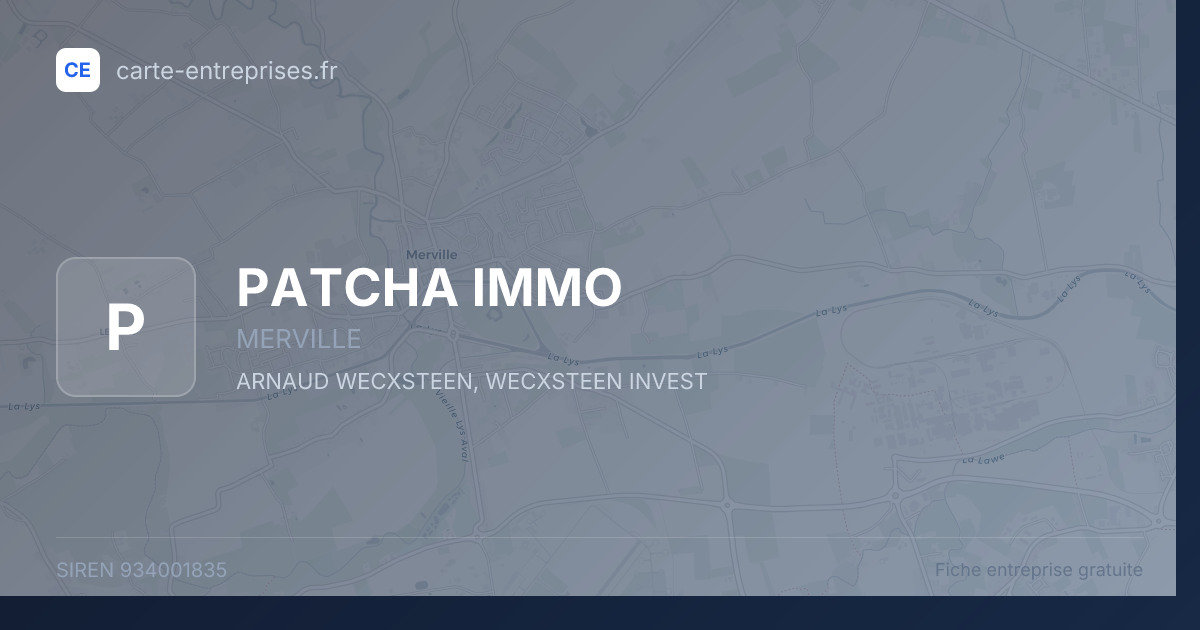 PATCHA IMMO — 934001835 — fiche entreprise
