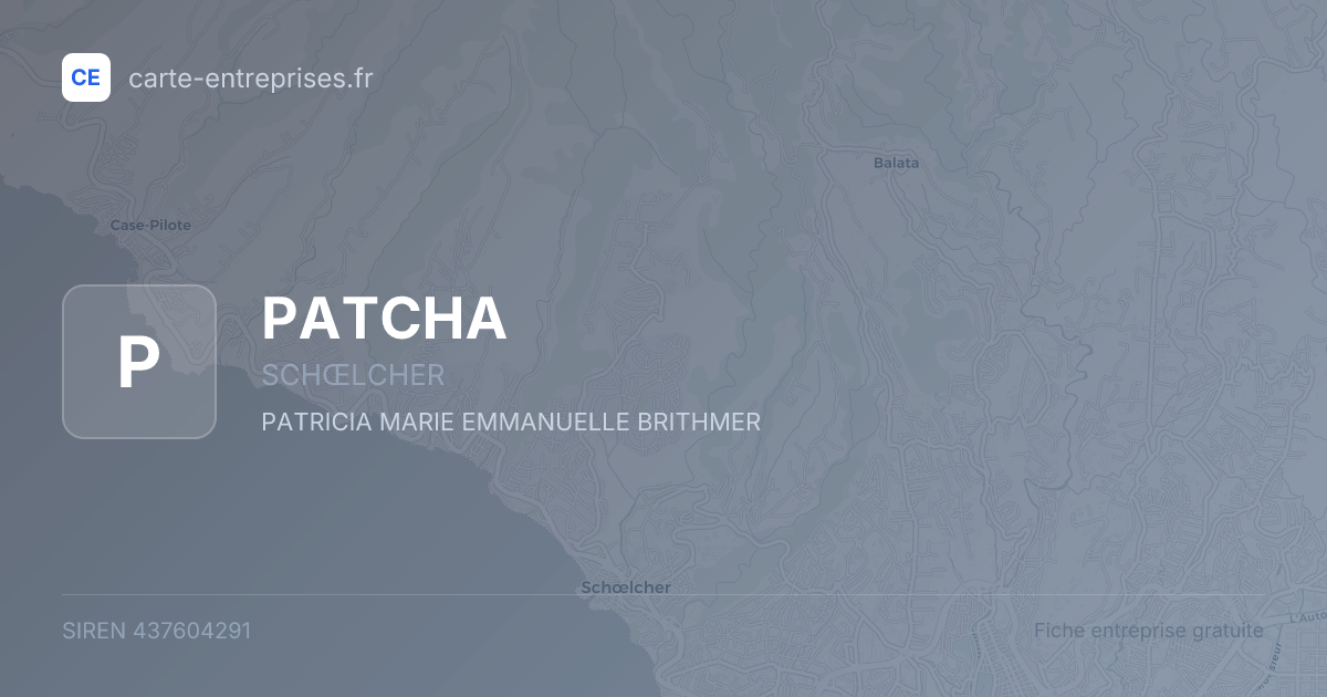 PATCHA — 437604291 — fiche entreprise