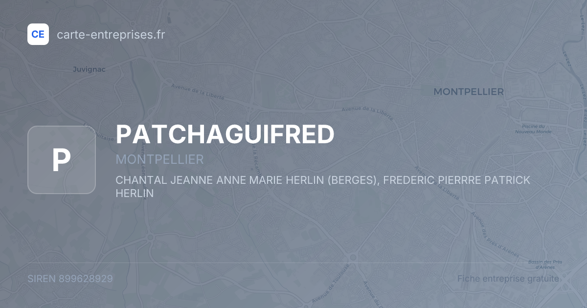 PATCHAGUIFRED — 899628929 — fiche entreprise