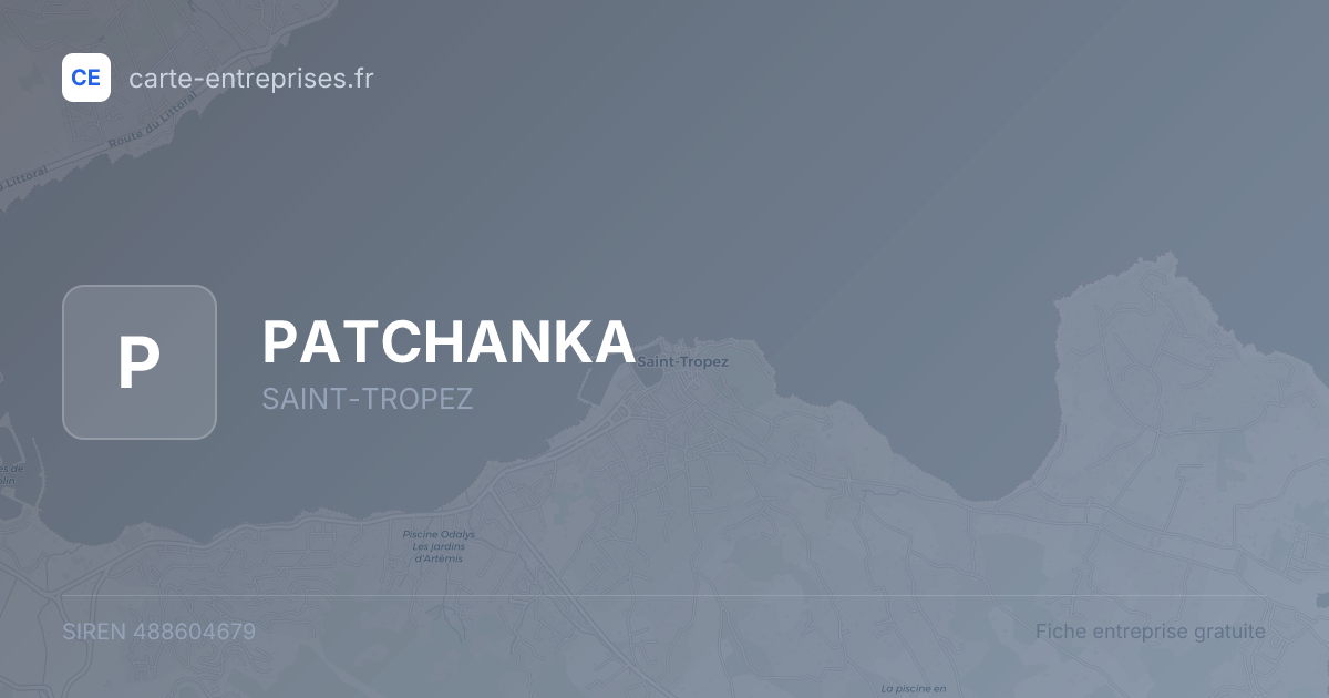 PATCHANKA — 488604679 — fiche entreprise