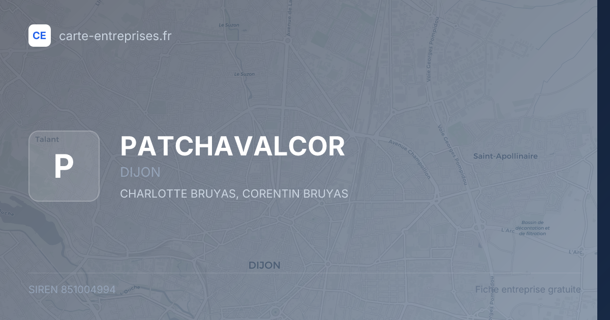 PATCHAVALCOR — 851004994 — fiche entreprise