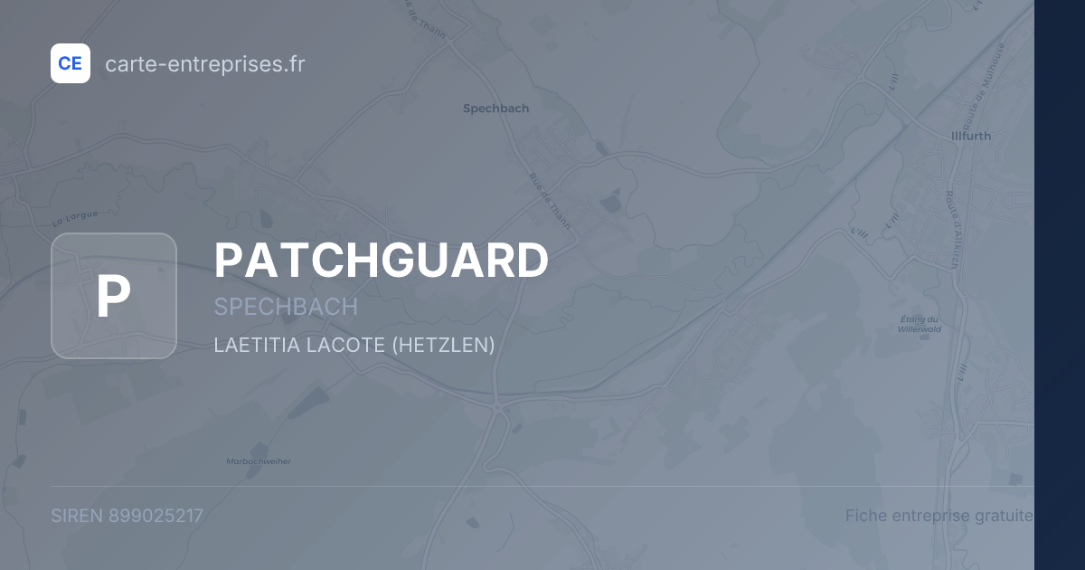 PATCHGUARD — 899025217 — fiche entreprise