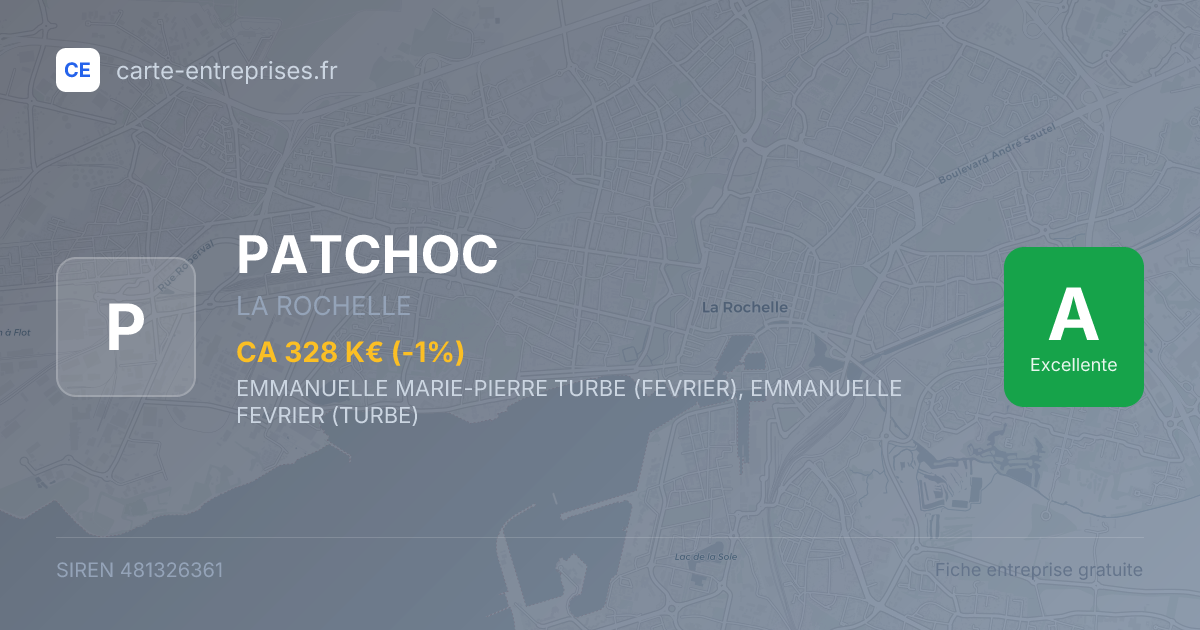 PATCHOC — 481326361 — fiche entreprise