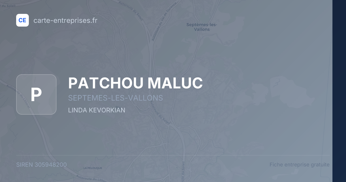 PATCHOU MALUC — 305948200 — fiche entreprise