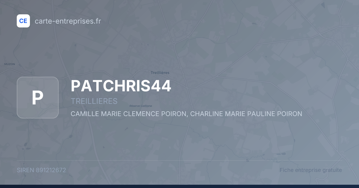 PATCHRIS44 — 891212672 — fiche entreprise
