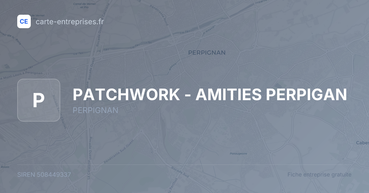 PATCHWORK - AMITIES PERPIGAN — 508449337 — fiche entreprise