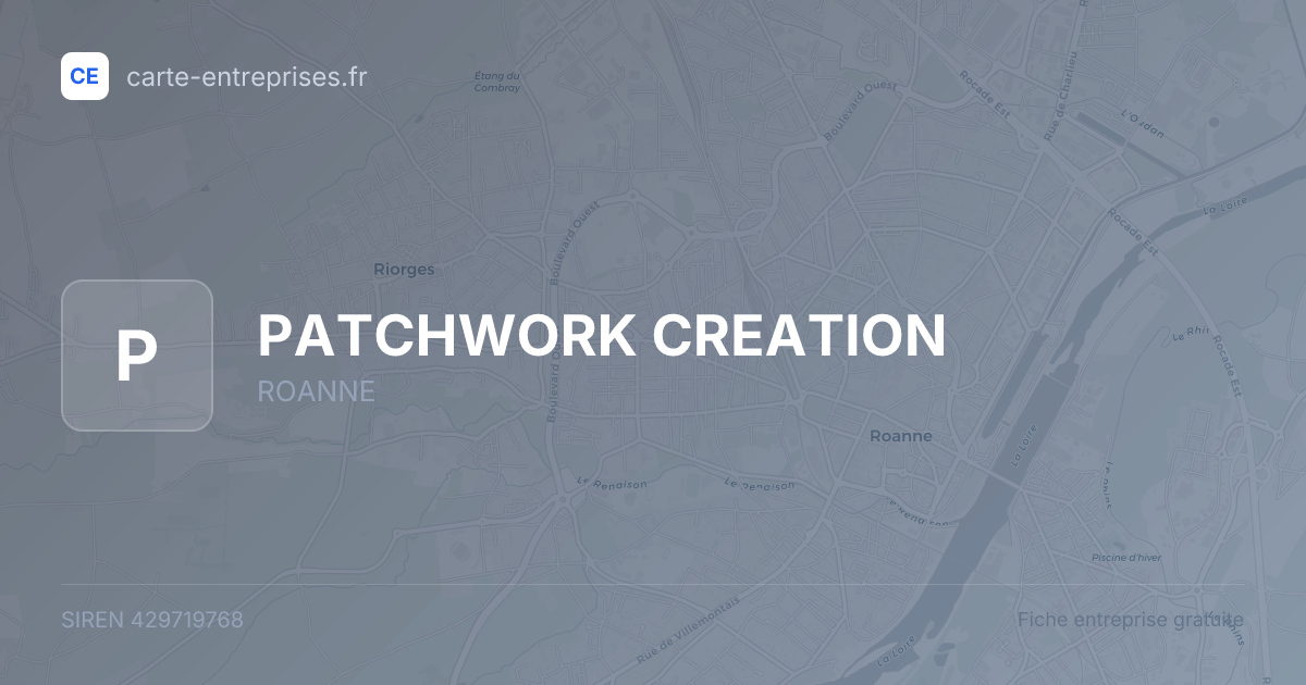 PATCHWORK CREATION — 429719768 — fiche entreprise