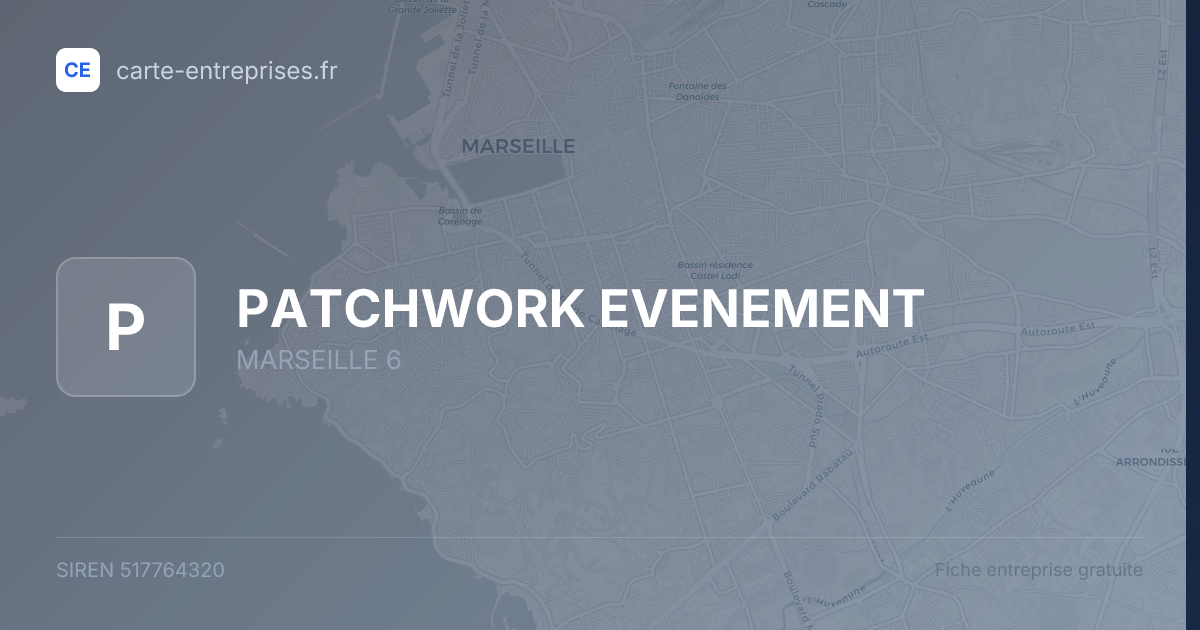 PATCHWORK EVENEMENT — 517764320 — fiche entreprise