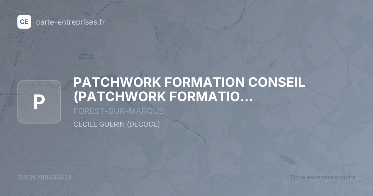 PATCHWORK FORMATION CONSEIL — 788436434 — fiche entreprise